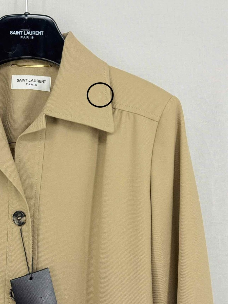 Pre - loved SAINT LAURENT Tan Size US 4 Jacket at Reems Closet