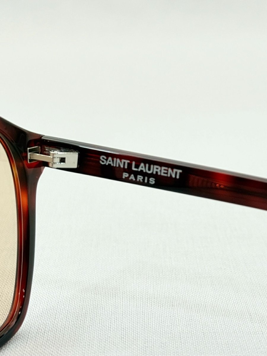 Pre - loved SAINT LAURENT Tortoise Sunglasses at Reems Closet