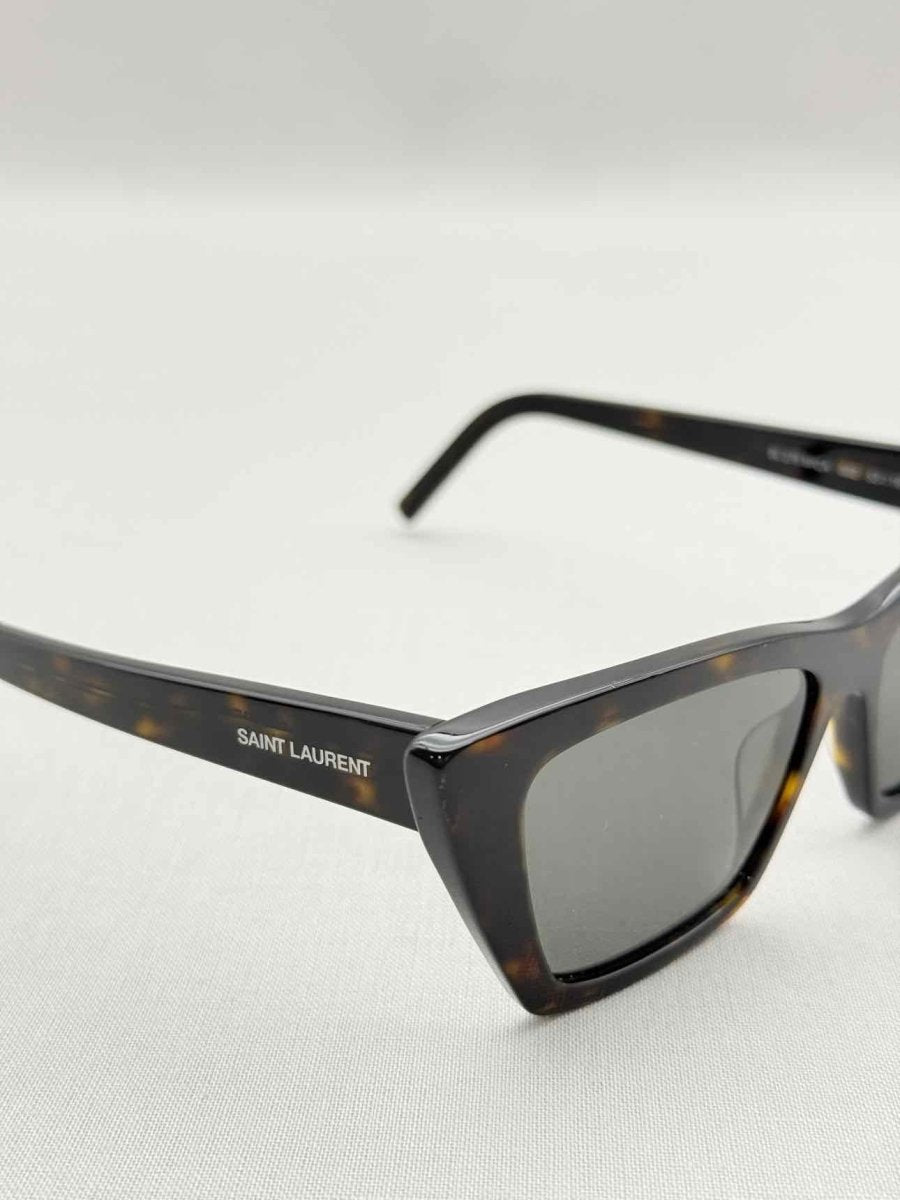 Pre-loved SAINT LAURENT Tortoiseshell Sunglasses at Reems Closet