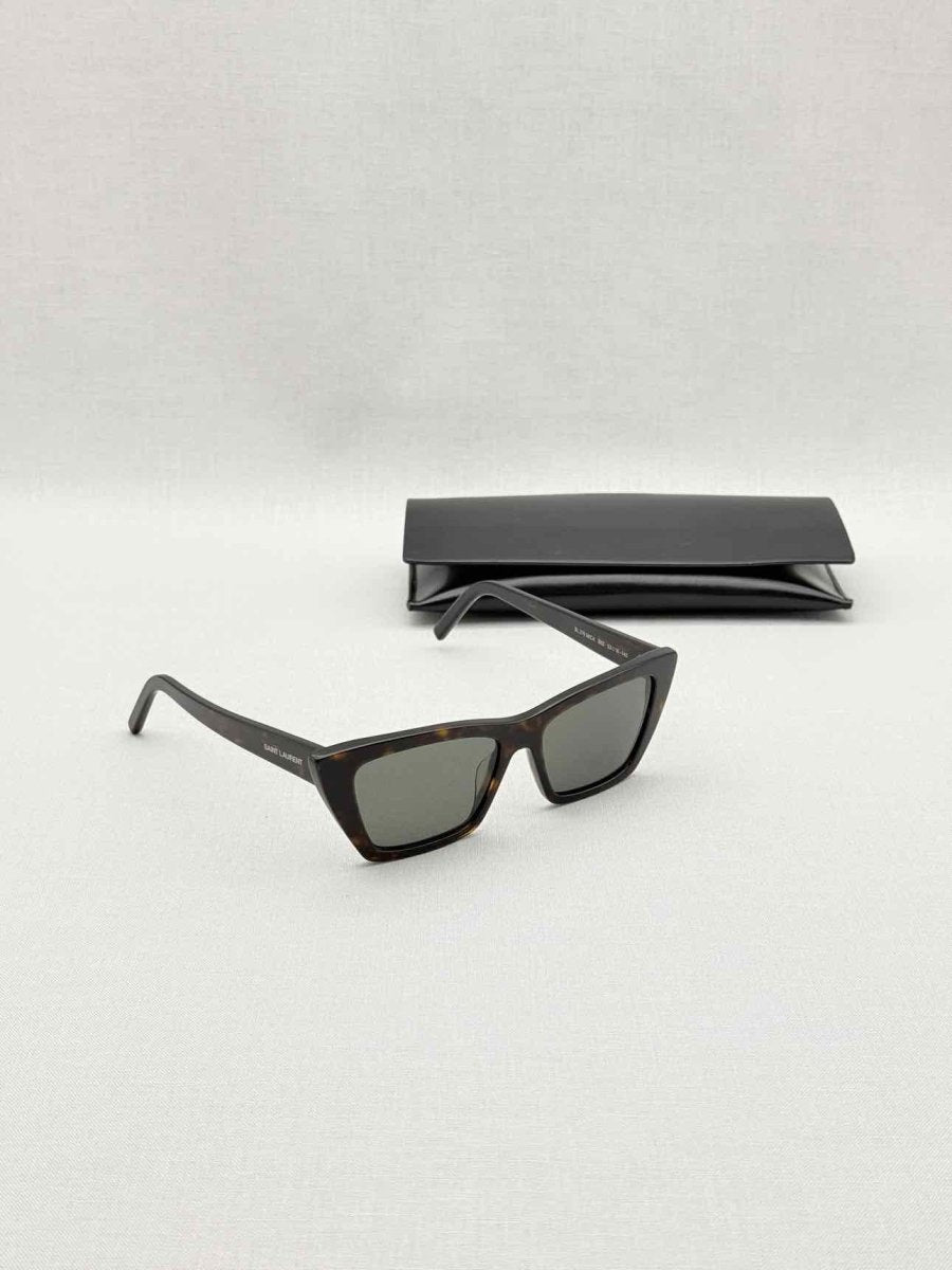 Pre-loved SAINT LAURENT Tortoiseshell Sunglasses at Reems Closet