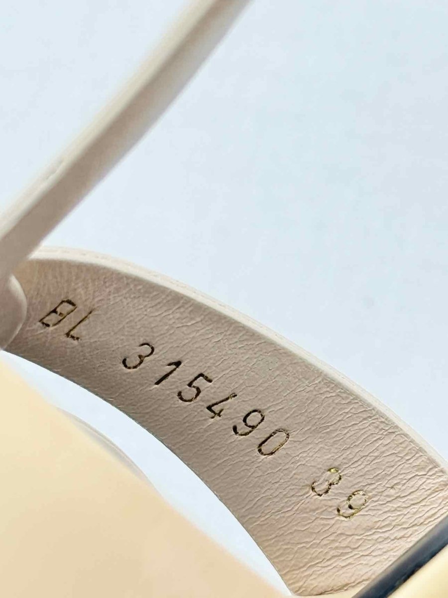 Pre - loved SAINT LAURENT Tribute Beige Size EU 39 Heeled Sandals at Reems Closet