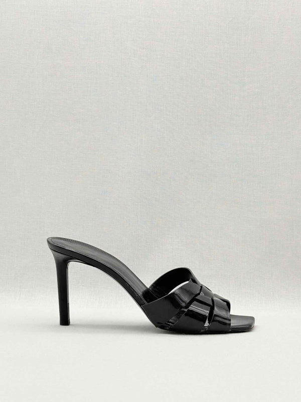 Pre-loved SAINT LAURENT Tribute Black Size EU 41 Mules at Reems Closet
