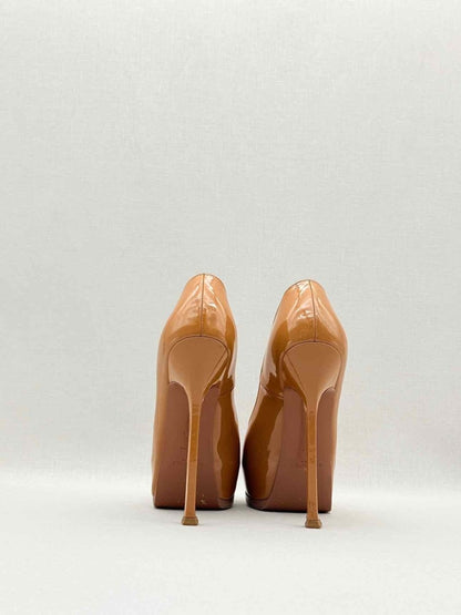 Pre - loved SAINT LAURENT Tribute Nude Size EU 37.5 Pumps at Reems Closet