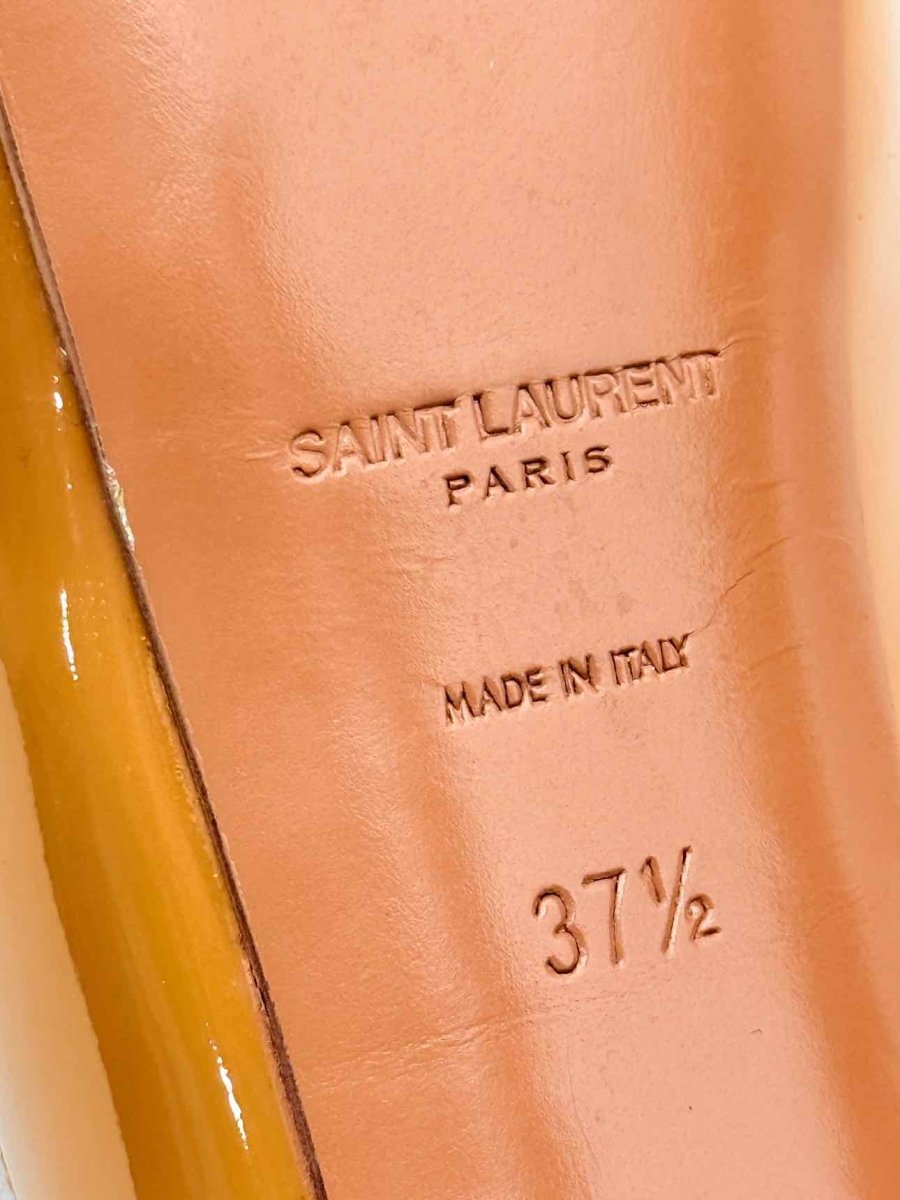 Pre - loved SAINT LAURENT Tribute Nude Size EU 37.5 Pumps at Reems Closet
