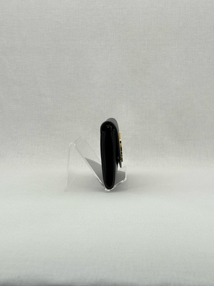 Pre - loved SAINT LAURENT Uptown Black Shoulder Bag at Reems Closet