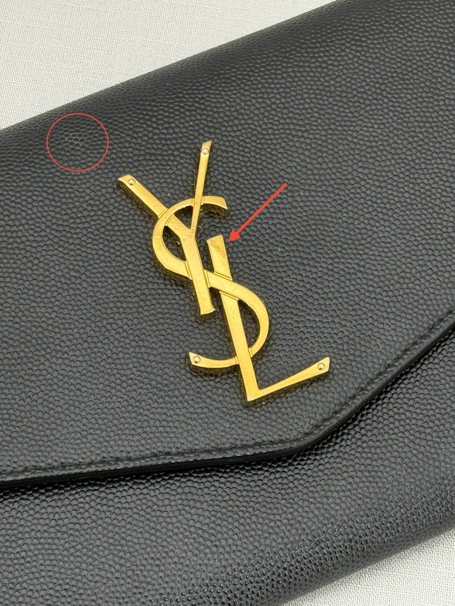 Pre - loved SAINT LAURENT Uptown Black Shoulder Bag at Reems Closet