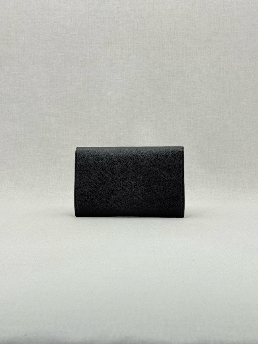 Pre - loved SAINT LAURENT Uptown Black Shoulder Bag at Reems Closet