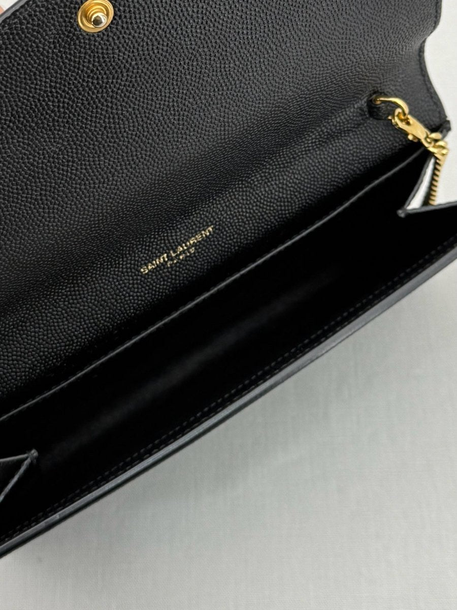 Pre - loved SAINT LAURENT Uptown Black Shoulder Bag at Reems Closet