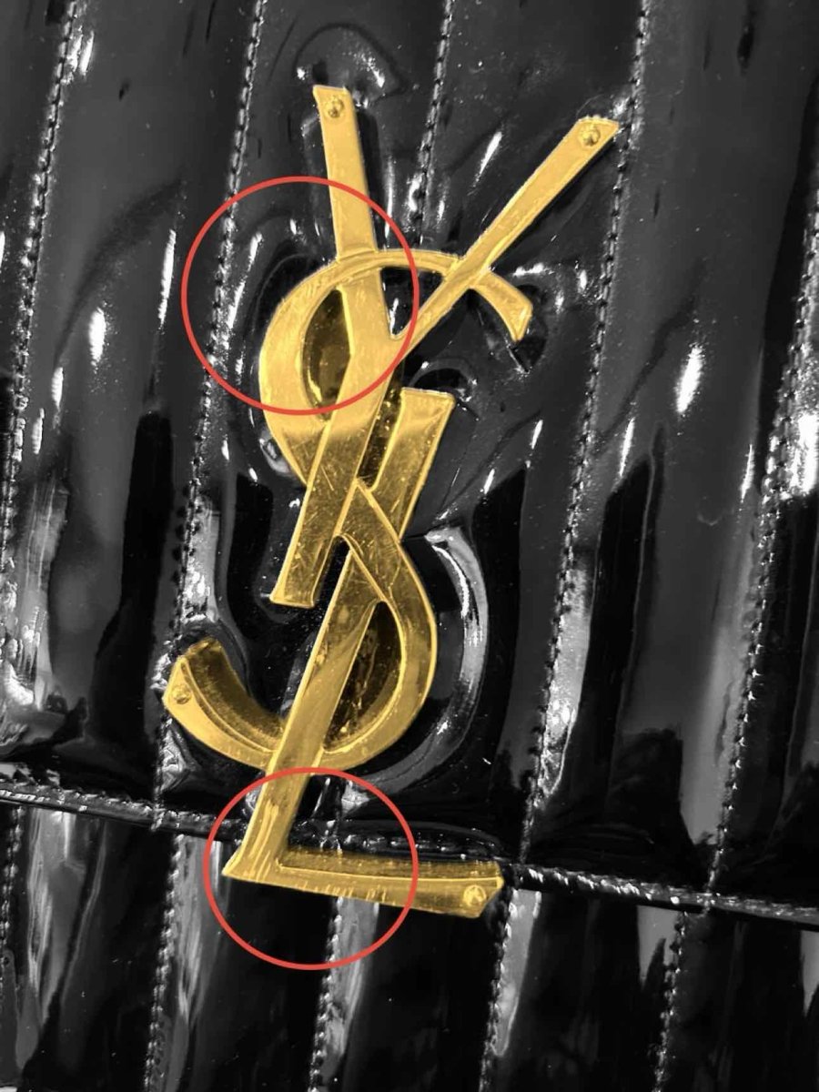 Pre - loved SAINT LAURENT Vicky Black Shoulder Bag at Reems Closet