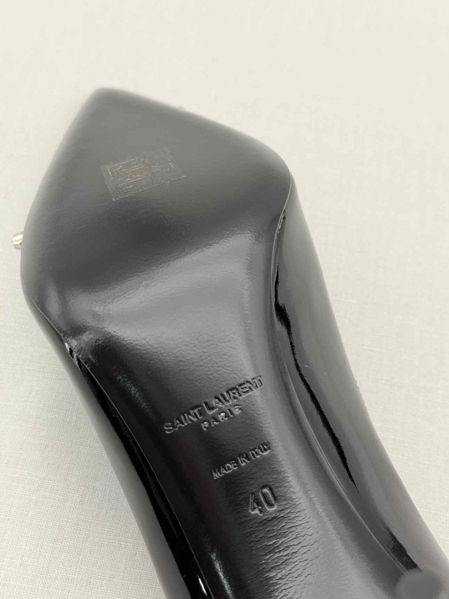 Pre - loved SAINT LAURENT Zoe Black Size EU 40 Pumps at Reems Closet