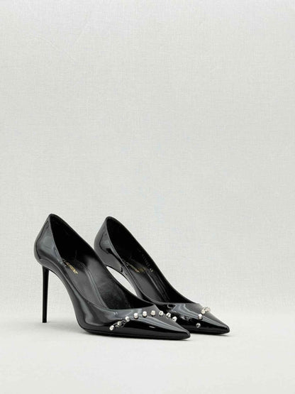 Pre - loved SAINT LAURENT Zoe Black Size EU 40 Pumps at Reems Closet