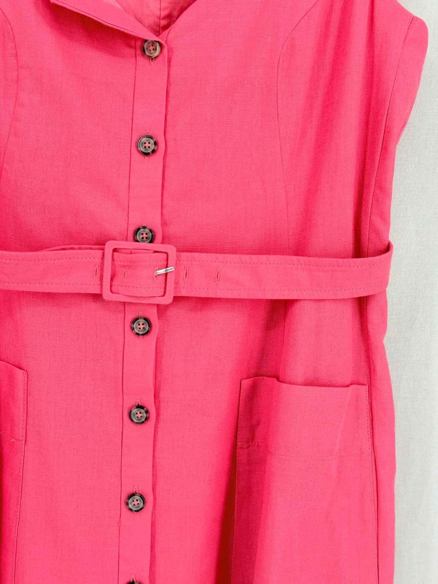 Pre - loved SALONI Pink Size US 10 Midi Dress at Reems Closet