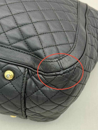 Pre-loved SALVATORE FERRAGAMO Betulla Chain Black Tote Bag at Reems Closet