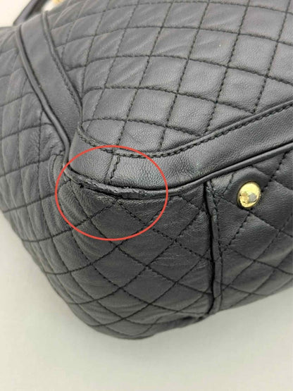 Pre-loved SALVATORE FERRAGAMO Betulla Chain Black Tote Bag at Reems Closet
