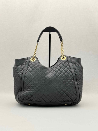 Pre-loved SALVATORE FERRAGAMO Betulla Chain Black Tote Bag at Reems Closet