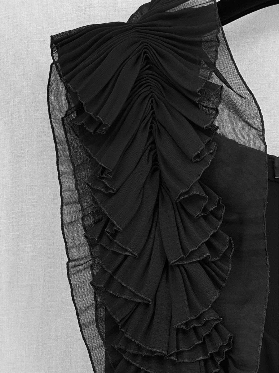 Pre-loved SALVATORE FERRAGAMO Black Size US 6 Long Dress at Reems Closet
