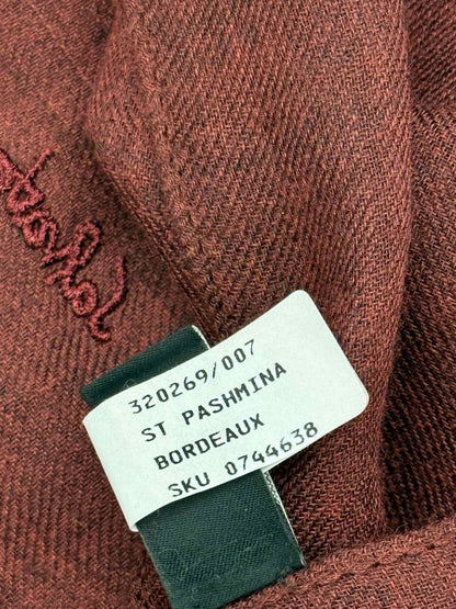 Pre-loved SALVATORE FERRAGAMO Burgundy Scarf at Reems Closet
