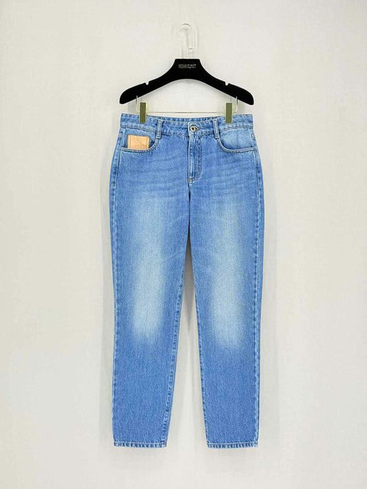 Pre-loved SALVATORE FERRAGAMO Classic Blue Size US 4 Jeans at Reems Closet