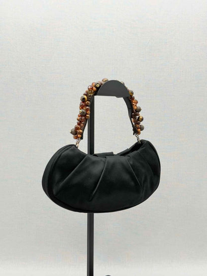 Pre-loved SALVATORE FERRAGAMO Gancini Black Clutch at Reems Closet