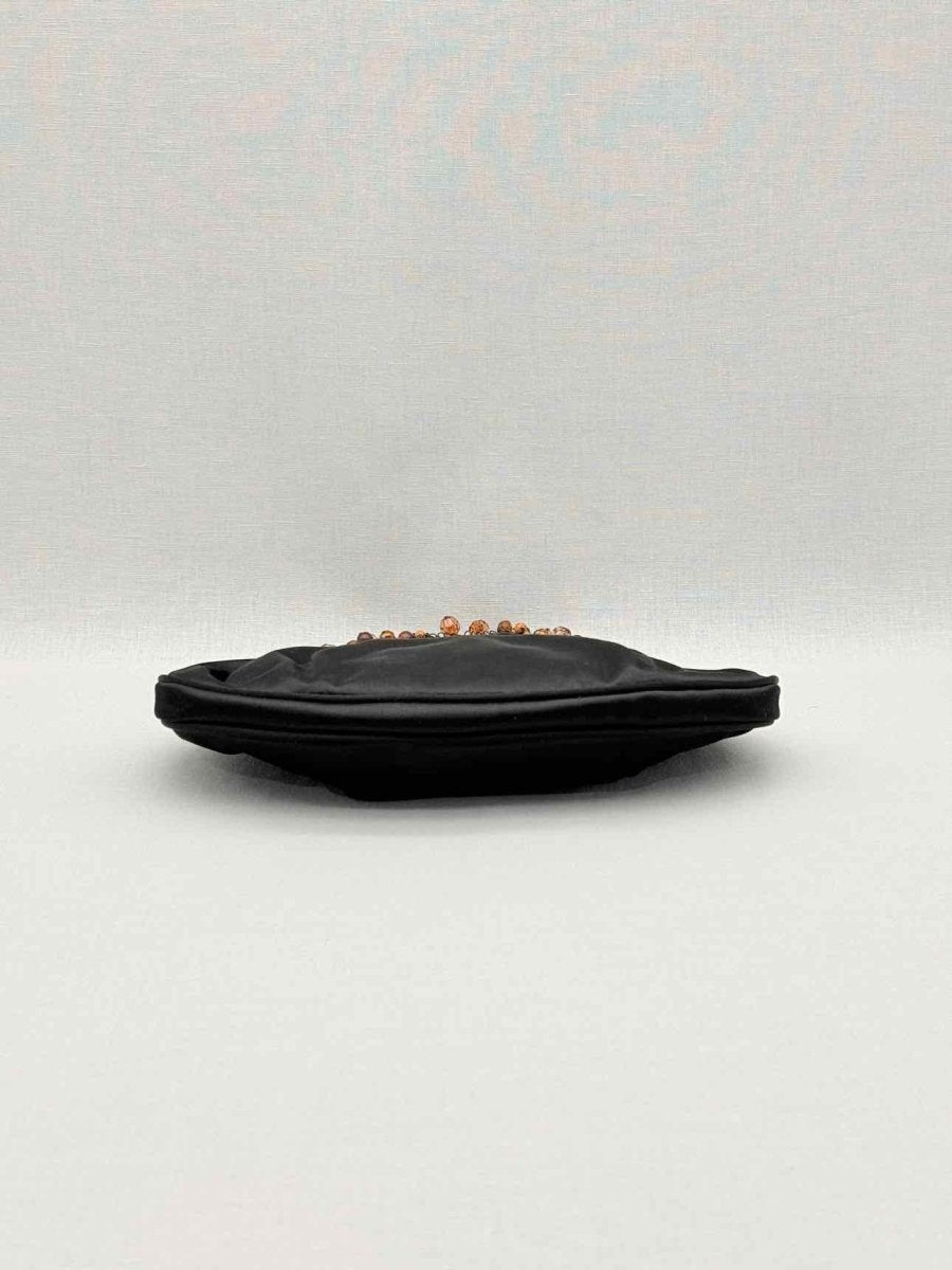 Pre-loved SALVATORE FERRAGAMO Gancini Black Clutch at Reems Closet