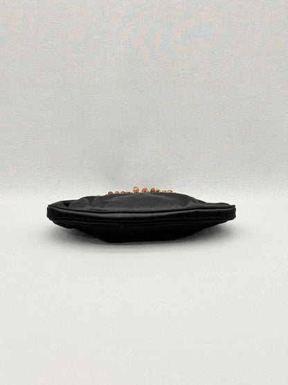 Pre-loved SALVATORE FERRAGAMO Gancini Black Clutch at Reems Closet