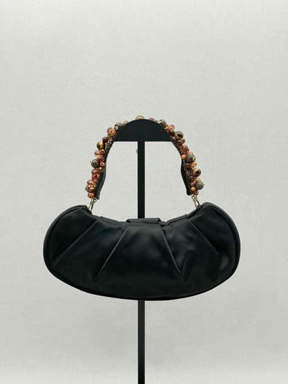 Pre-loved SALVATORE FERRAGAMO Gancini Black Clutch at Reems Closet