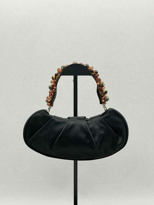 Pre-loved SALVATORE FERRAGAMO Gancini Black Clutch at Reems Closet