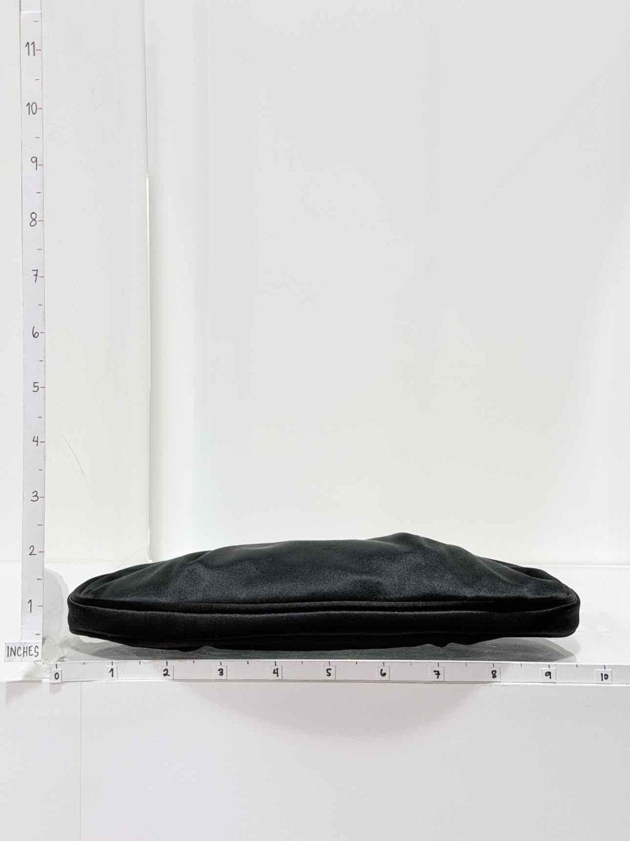 Pre-loved SALVATORE FERRAGAMO Gancini Black Clutch at Reems Closet