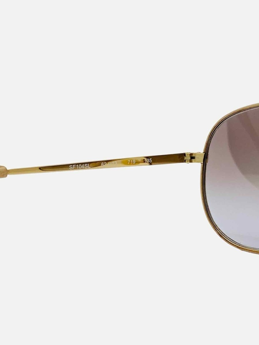 Pre-loved SALVATORE FERRAGAMO Gun Metal Sunglasses from Reems Closet