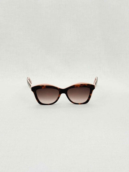 Pre - loved SALVATORE FERRAGAMO Havana & Pink Sunglasses at Reems Closet