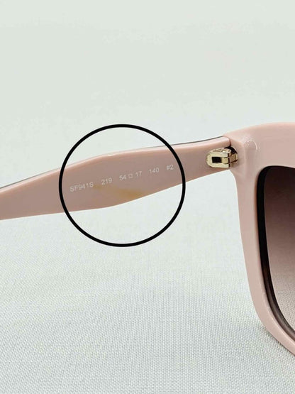 Pre - loved SALVATORE FERRAGAMO Havana & Pink Sunglasses at Reems Closet