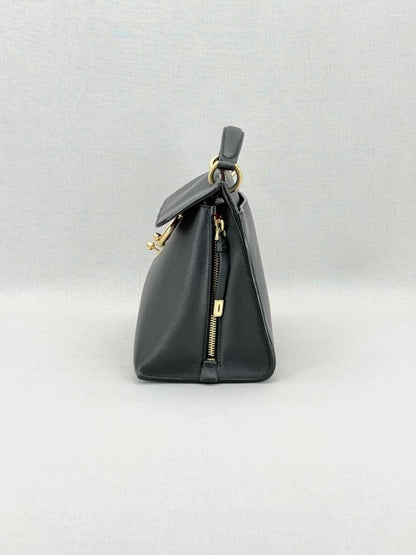 Pre - loved SALVATORE FERRAGAMO Jet Set Black Top Handle at Reems Closet