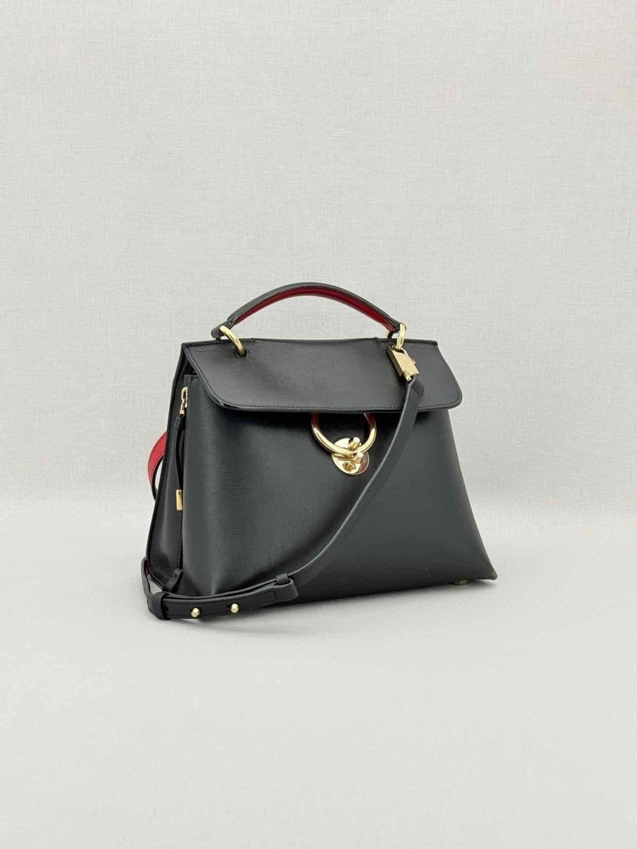 Pre - loved SALVATORE FERRAGAMO Jet Set Black Top Handle at Reems Closet