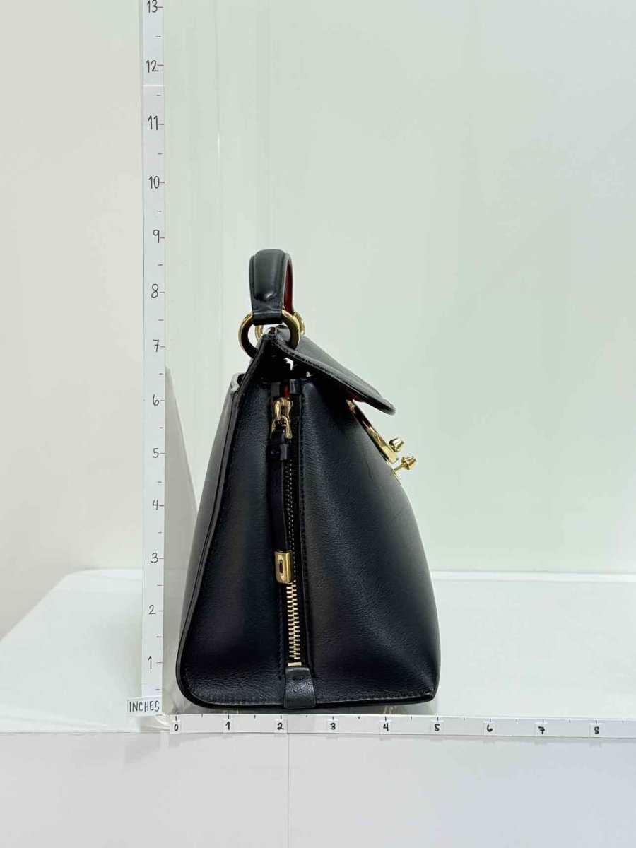 Pre - loved SALVATORE FERRAGAMO Jet Set Black Top Handle at Reems Closet