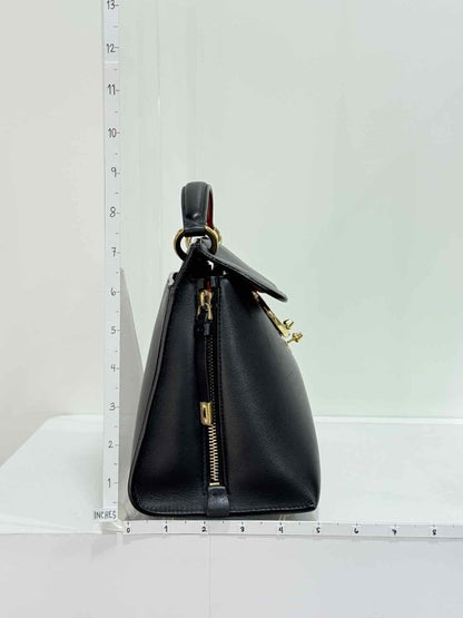 Pre - loved SALVATORE FERRAGAMO Jet Set Black Top Handle at Reems Closet