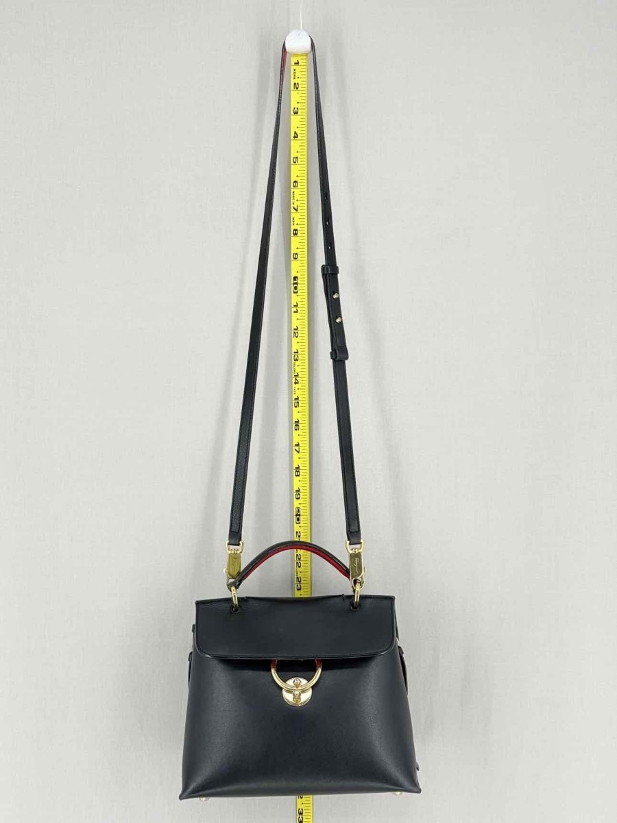 Pre - loved SALVATORE FERRAGAMO Jet Set Black Top Handle at Reems Closet