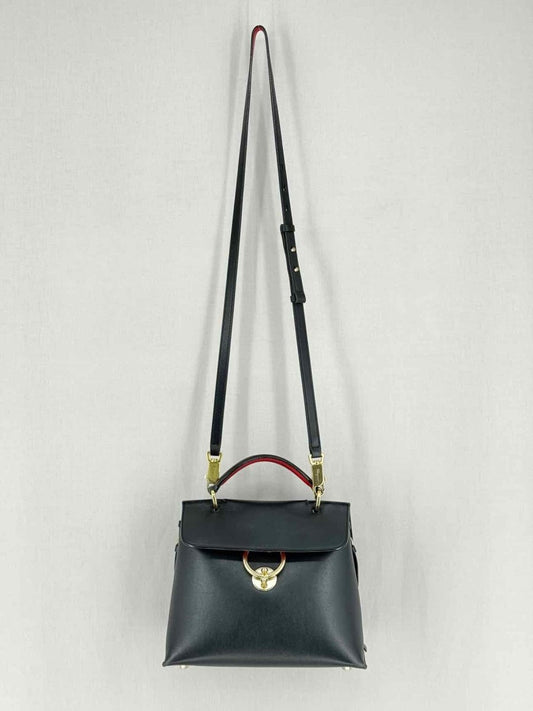Pre - loved SALVATORE FERRAGAMO Jet Set Black Top Handle at Reems Closet