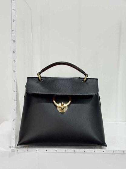 Pre - loved SALVATORE FERRAGAMO Jet Set Black Top Handle at Reems Closet