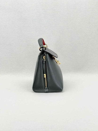 Pre - loved SALVATORE FERRAGAMO Jet Set Black Top Handle at Reems Closet