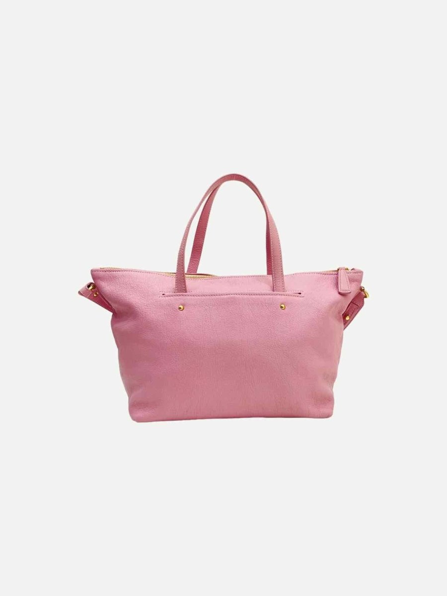 Pre - loved SALVATORE FERRAGAMO Mika Pink Tote Bag at Reems Closet