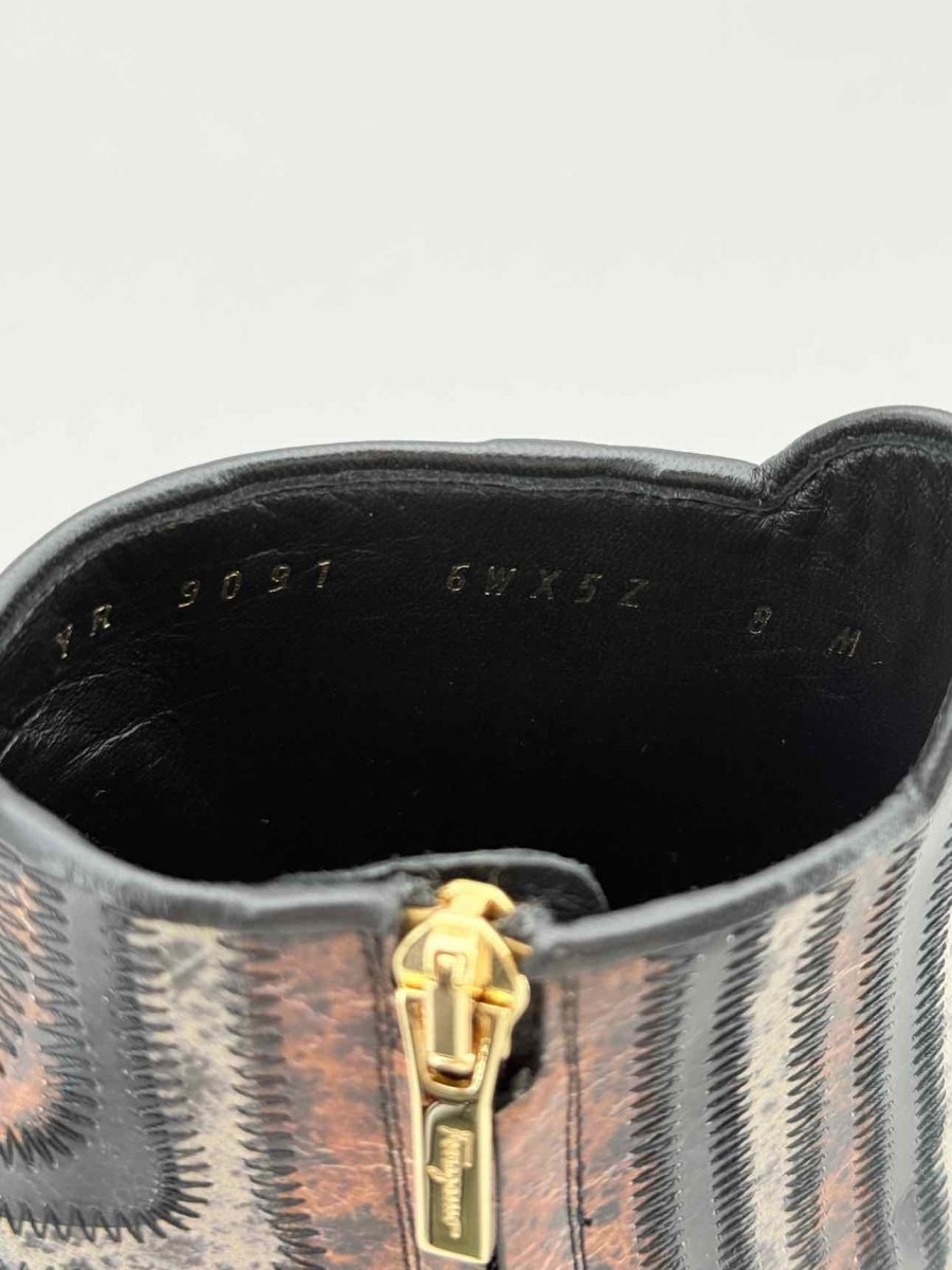 Pre - loved SALVATORE FERRAGAMO Size EU 38 Ankle Boots at Reems Closet