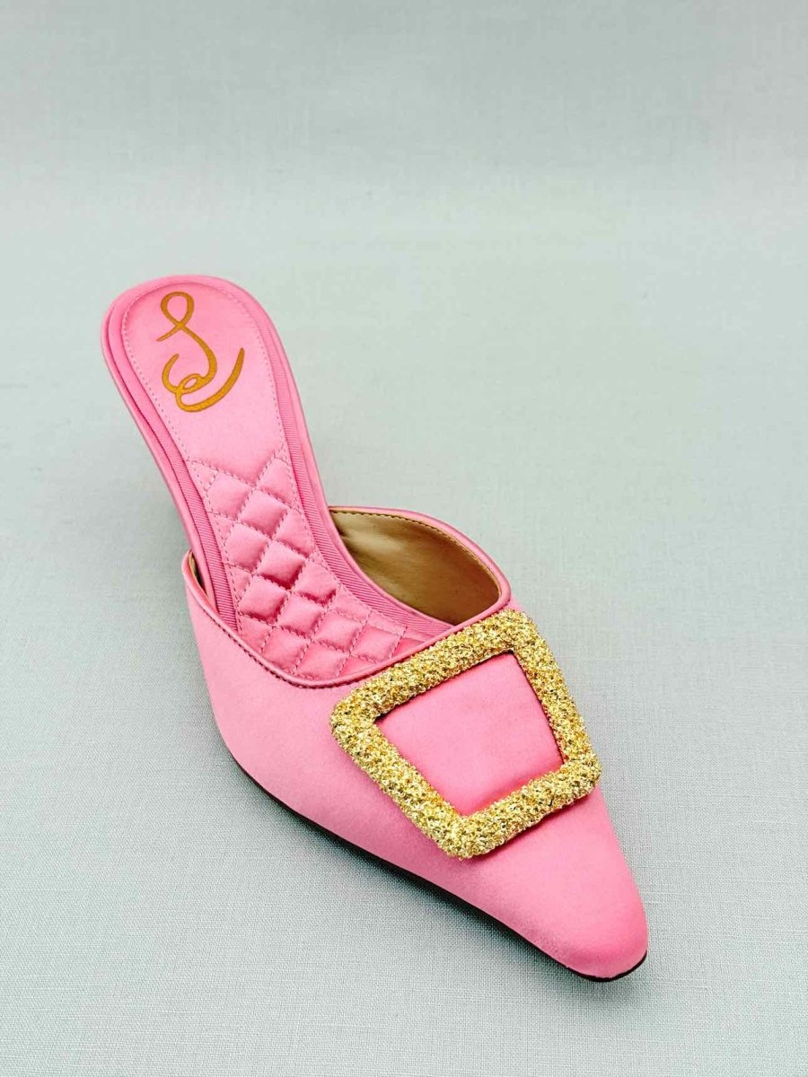 Pre - loved SAM EDELMAN Brit Pink Size EU 37 Mules at Reems Closet