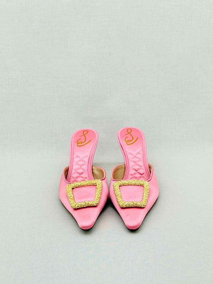 Pre - loved SAM EDELMAN Brit Pink Size EU 37 Mules at Reems Closet