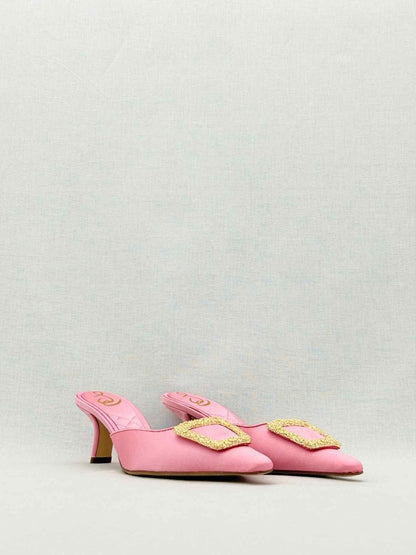 Pre - loved SAM EDELMAN Brit Pink Size EU 37 Mules at Reems Closet