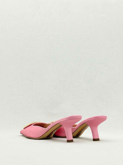 Pre - loved SAM EDELMAN Brit Pink Size EU 37 Mules at Reems Closet