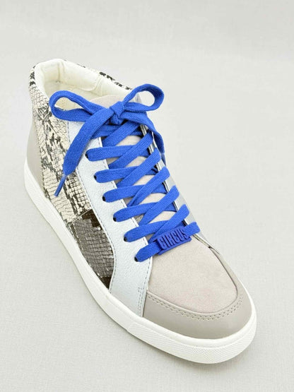 Pre - loved SAM EDELMAN Grey & Silver Size EU 36.5 Sneakers at Reems Closet