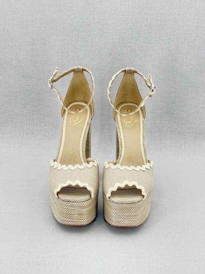 Pre - loved SAM EDELMAN Natural Size EU 39 Platform at Reems Closet