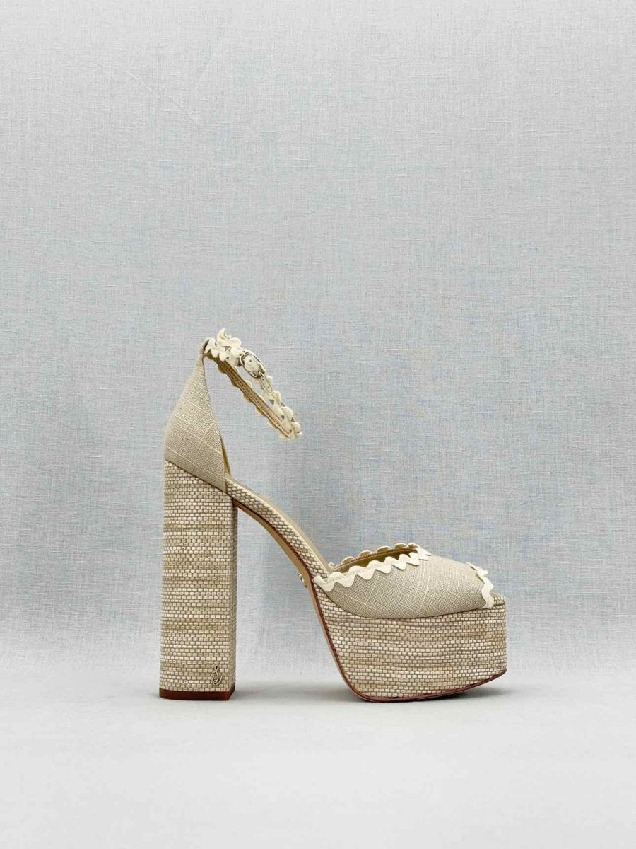 Pre - loved SAM EDELMAN Natural Size EU 39 Platform at Reems Closet