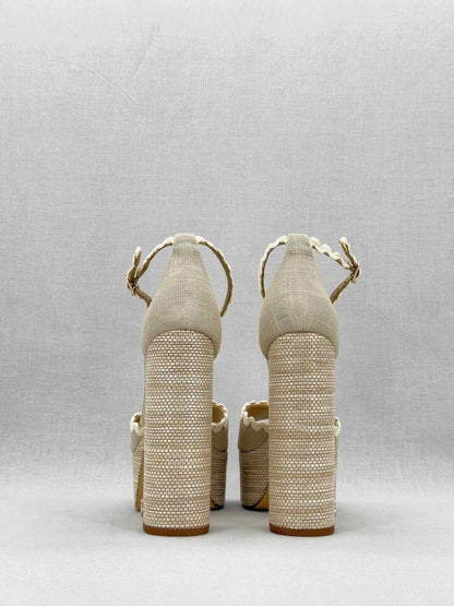 Pre - loved SAM EDELMAN Natural Size EU 39 Platform at Reems Closet