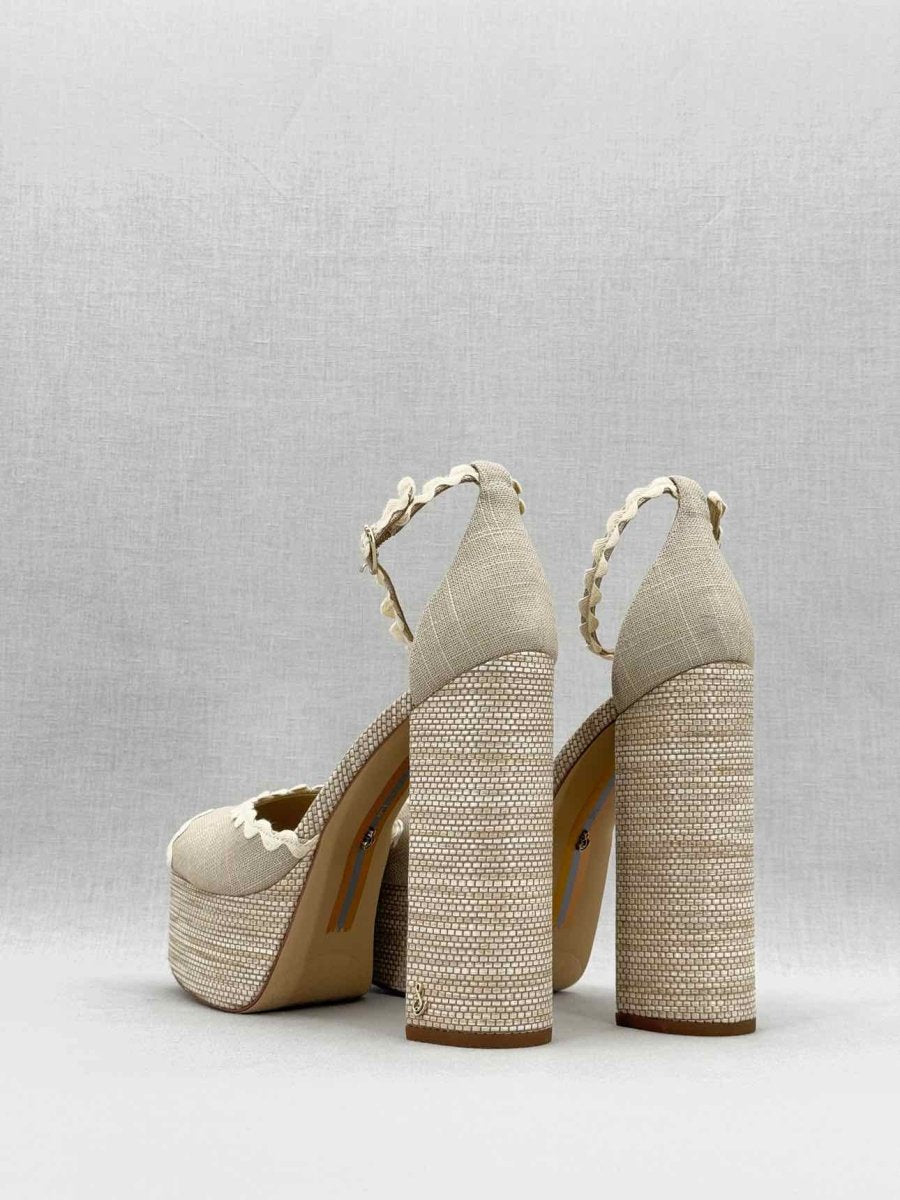 Pre - loved SAM EDELMAN Natural Size EU 39 Platform at Reems Closet